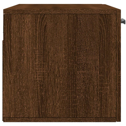 Wall Cabinet Brown Oak 80x36.5x35 cm Engineered Wood