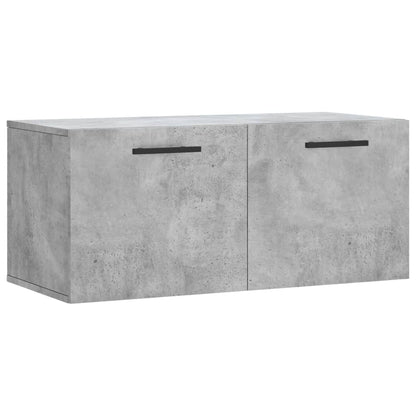 Wall Cabinet Concrete Grey 80x36.5x35 cm Engineered Wood