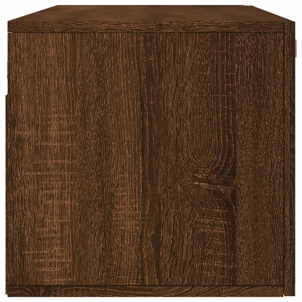 Wall Cabinet Brown Oak 100x36.5x35 cm Engineered Wood