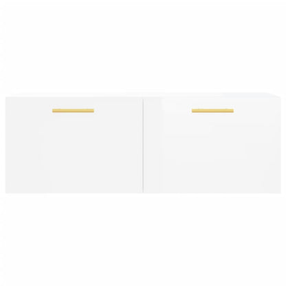 Wall Cabinet High Gloss White 100x36.5x35 cm Engineered Wood