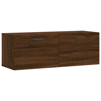 Wall Cabinet Brown Oak 100x36.5x35 cm Engineered Wood