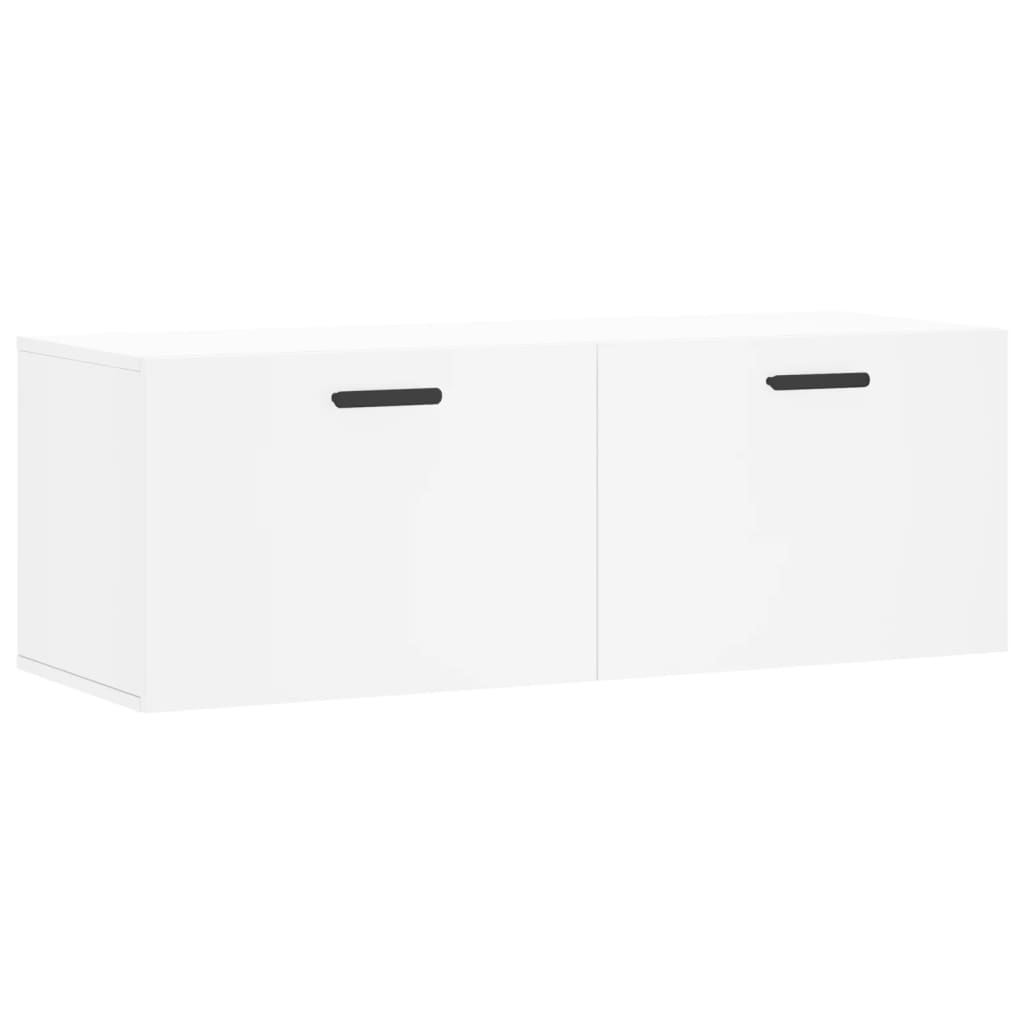 Wall Cabinet White 100x36.5x35 cm Engineered Wood