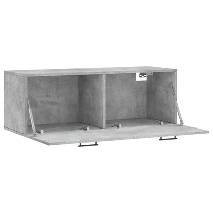 Wall Cabinet Concrete Grey 100x36.5x35 cm Engineered Wood