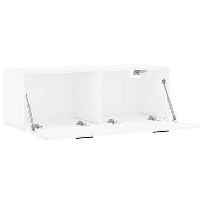 Wall Cabinet High Gloss White 100x36.5x35 cm Engineered Wood