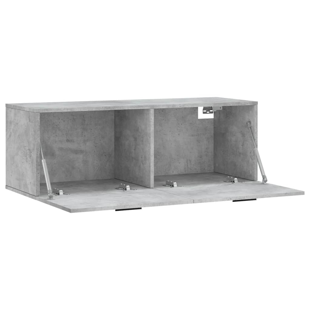 Wall Cabinet Concrete Grey 100x36.5x35 cm Engineered Wood