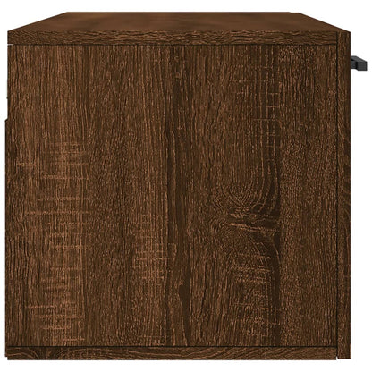 Wall Cabinet Brown Oak 100x36.5x35 cm Engineered Wood