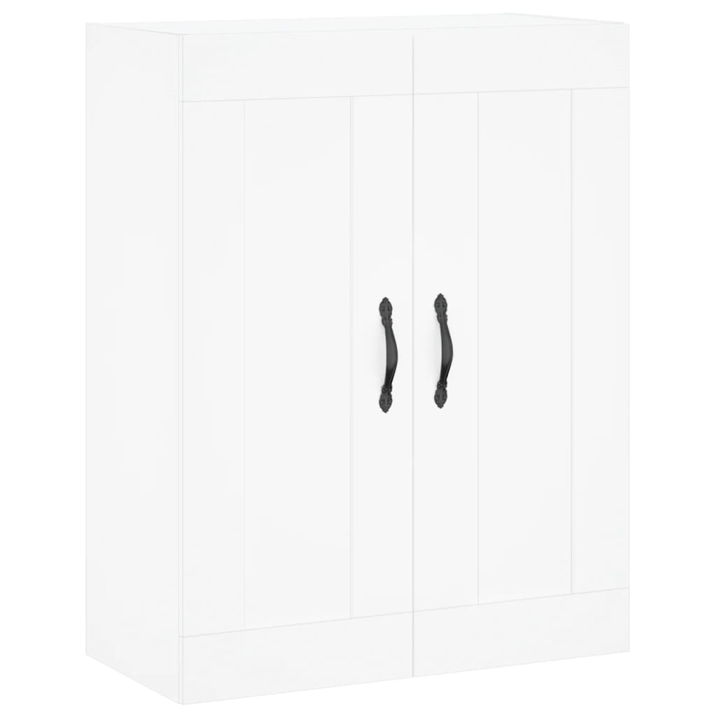 Wall Mounted Cabinet White 69.5x34x90 cm Engineered Wood