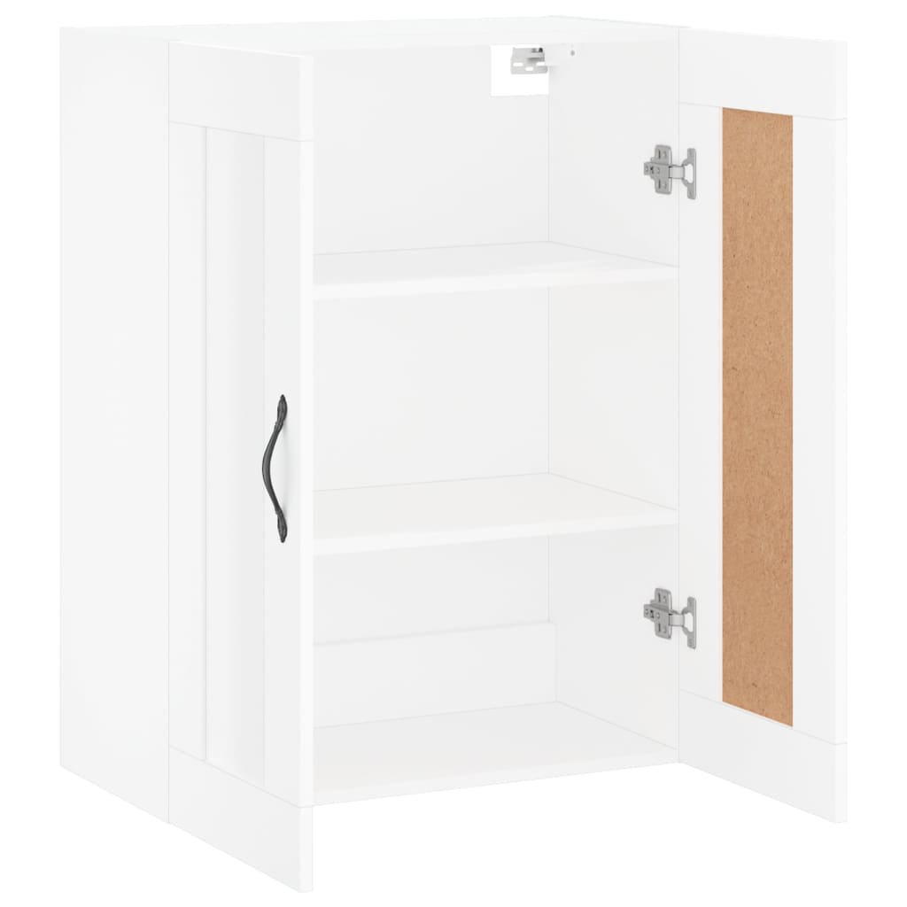 Wall Mounted Cabinet White 69.5x34x90 cm Engineered Wood