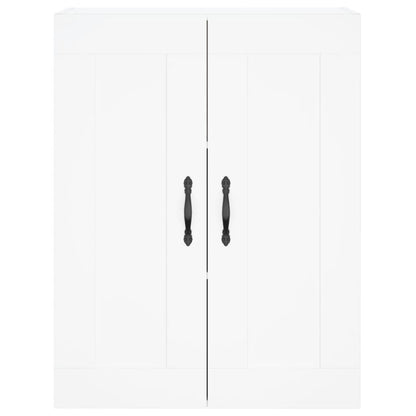 Wall Mounted Cabinet White 69.5x34x90 cm Engineered Wood