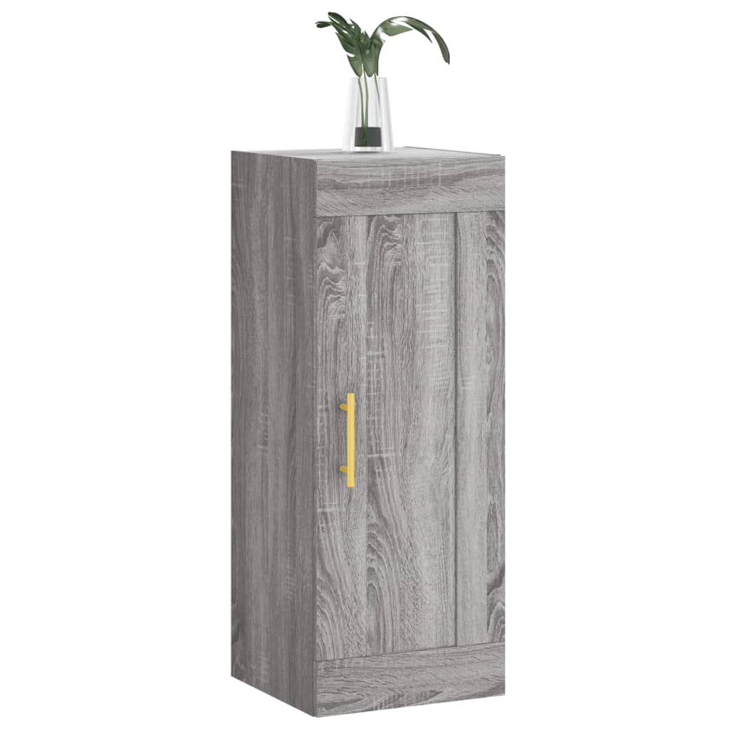 Wall Mounted Cabinet Grey Sonoma 34.5x34x90 cm Engineered Wood