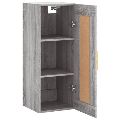 Wall Mounted Cabinet Grey Sonoma 34.5x34x90 cm Engineered Wood