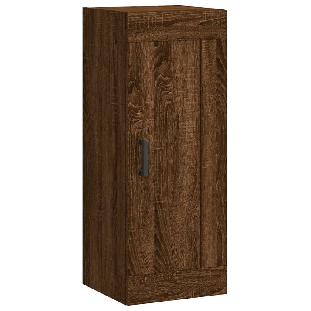 Wall Mounted Cabinet Brown Oak 34.5x34x90 cm Engineered Wood