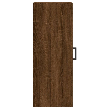 Wall Mounted Cabinet Brown Oak 34.5x34x90 cm Engineered Wood