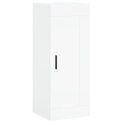 Wall Mounted Cabinet White 34.5x34x90 cm Engineered Wood