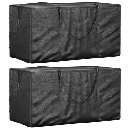 Christmas Tree Storage Bags 2 pcs Black Polyethylene