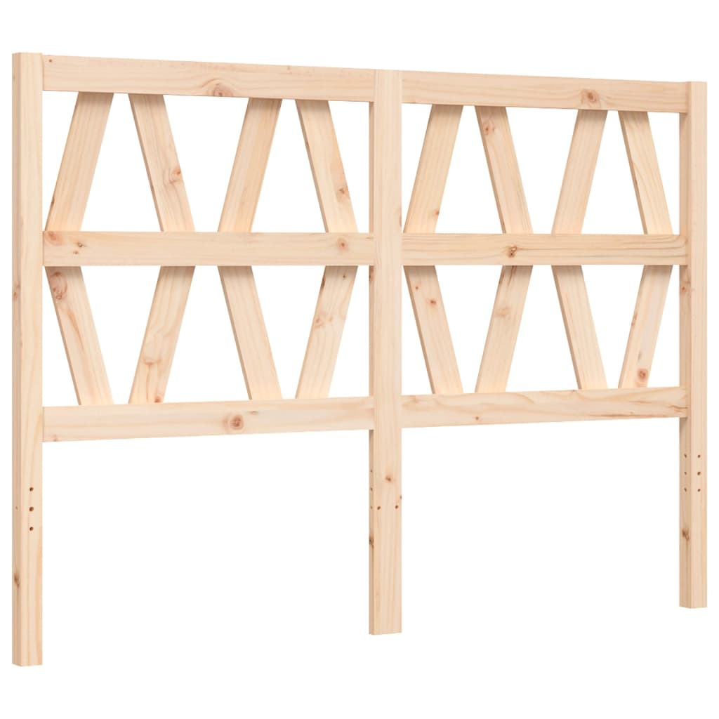 Bed Frame without Mattress Double Solid Wood Pine