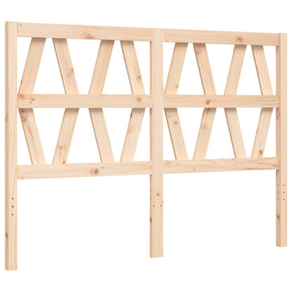 Bed Frame without Mattress Double Solid Wood Pine