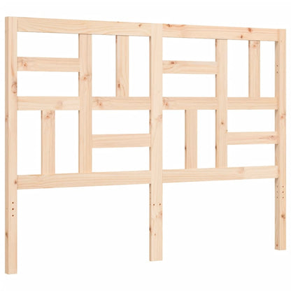 Bed Frame without Mattress Double Solid Wood Pine