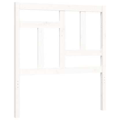 Bed Frame without Mattress White Small Single Solid Wood Pine