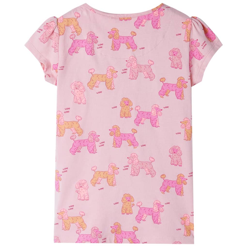 Kids' Pyjamas with Short Sleeves Light Pink 128