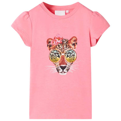 Kids' T-shirt Neon Pink 116