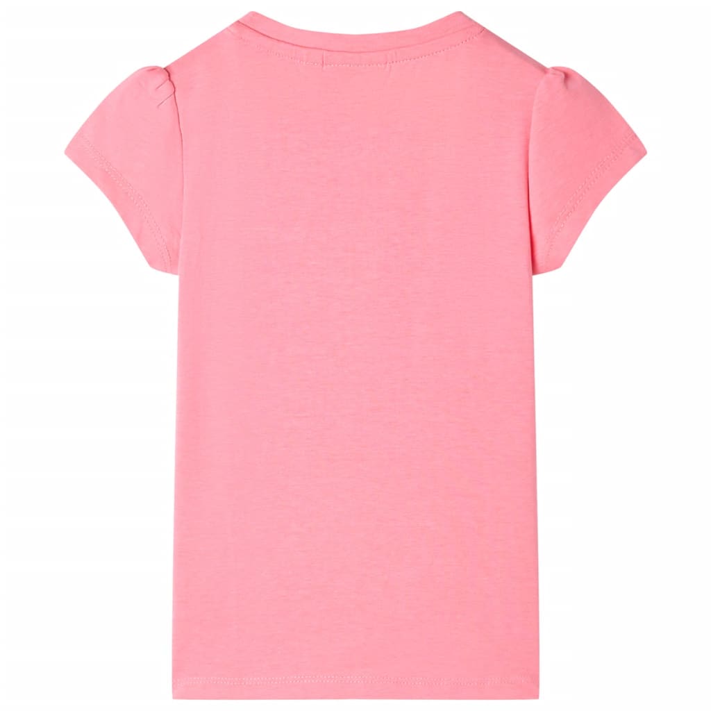 Kids' T-shirt Neon Pink 116