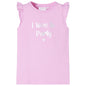 Kids' T-shirt with Ruffle Sleeves Lila 92