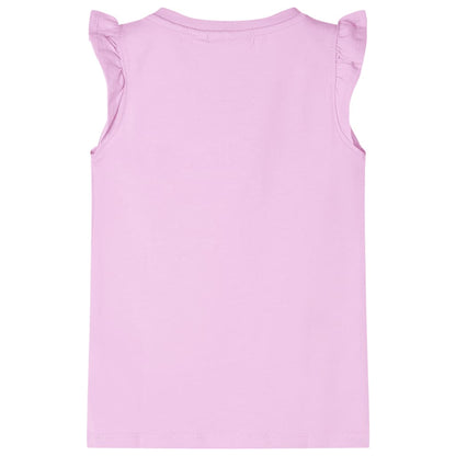 Kids' T-shirt with Ruffle Sleeves Lila 92