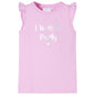 Kids' T-shirt with Ruffle Sleeves Lila 104