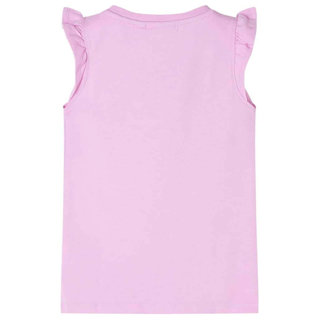 Kids' T-shirt with Ruffle Sleeves Lila 104