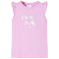 Kids' T-shirt with Ruffle Sleeves Lila 128