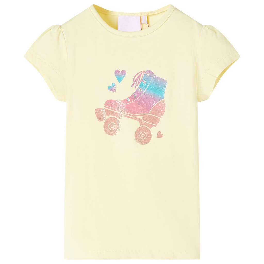 Kids' T-shirt Soft Yellow 92