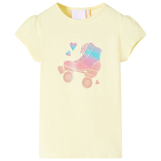 Kids' T-shirt Soft Yellow 104