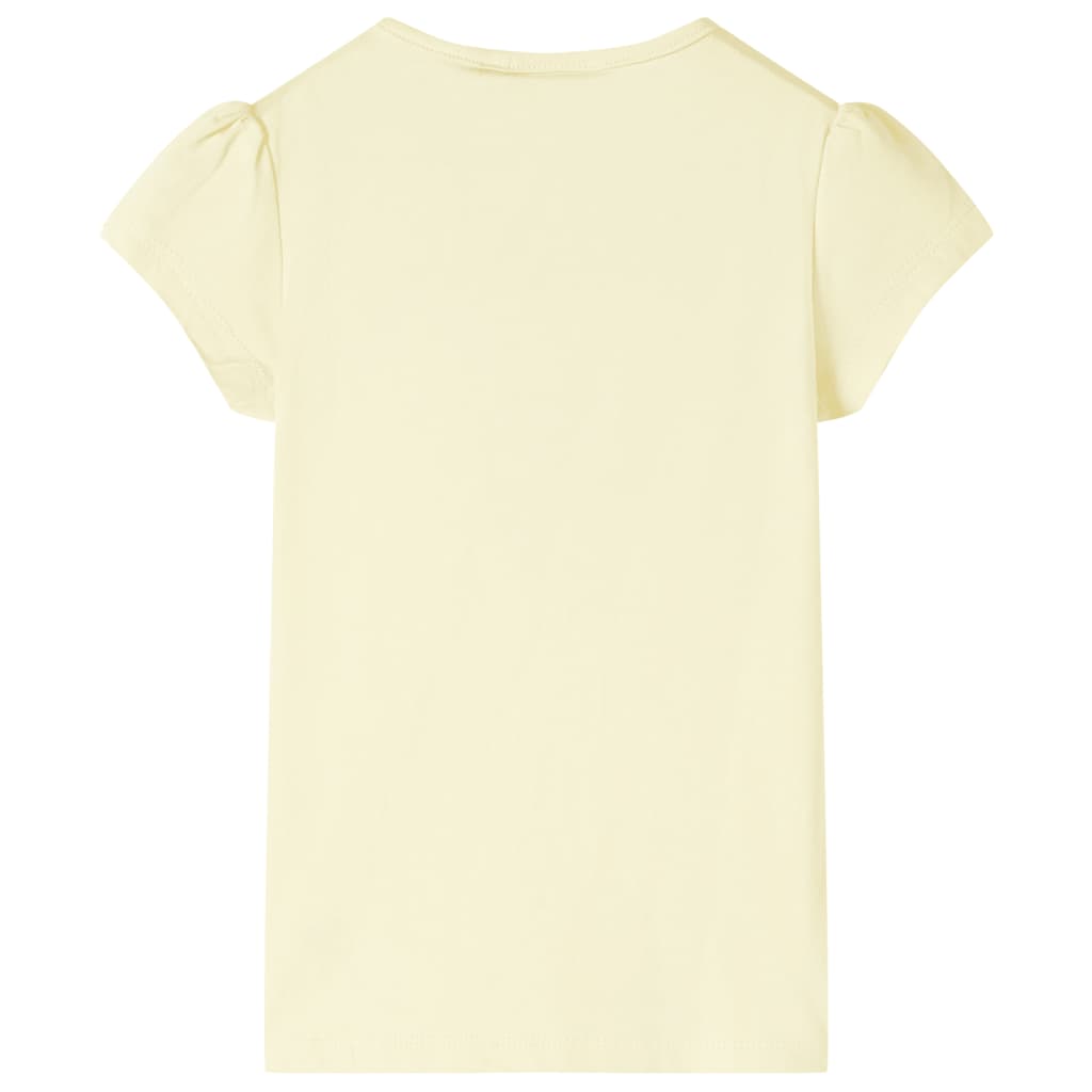 Kids' T-shirt Soft Yellow 116