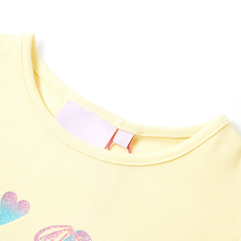 Kids' T-shirt Soft Yellow 116