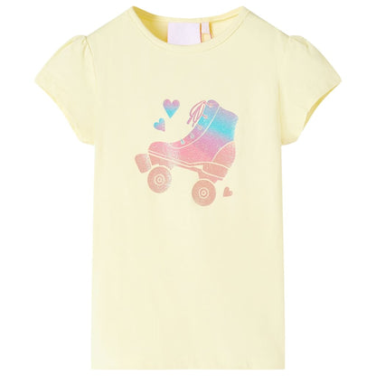 Kids' T-shirt Soft Yellow 140