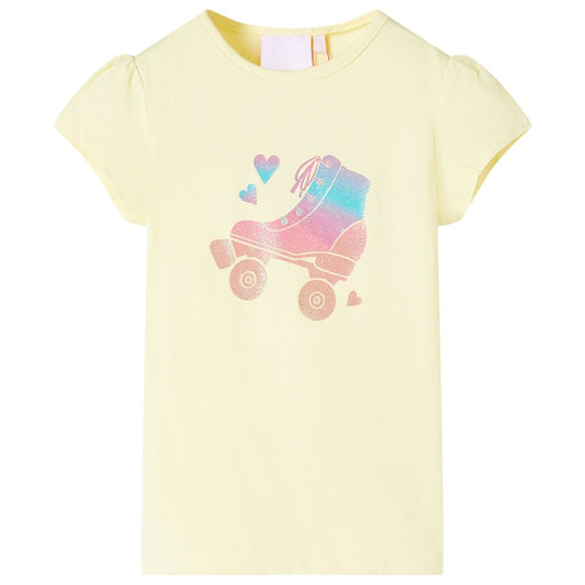 Kids' T-shirt Soft Yellow 140