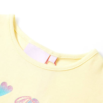 Kids' T-shirt Soft Yellow 140