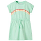 Kids' Dress with Drawstring Bright Green 140