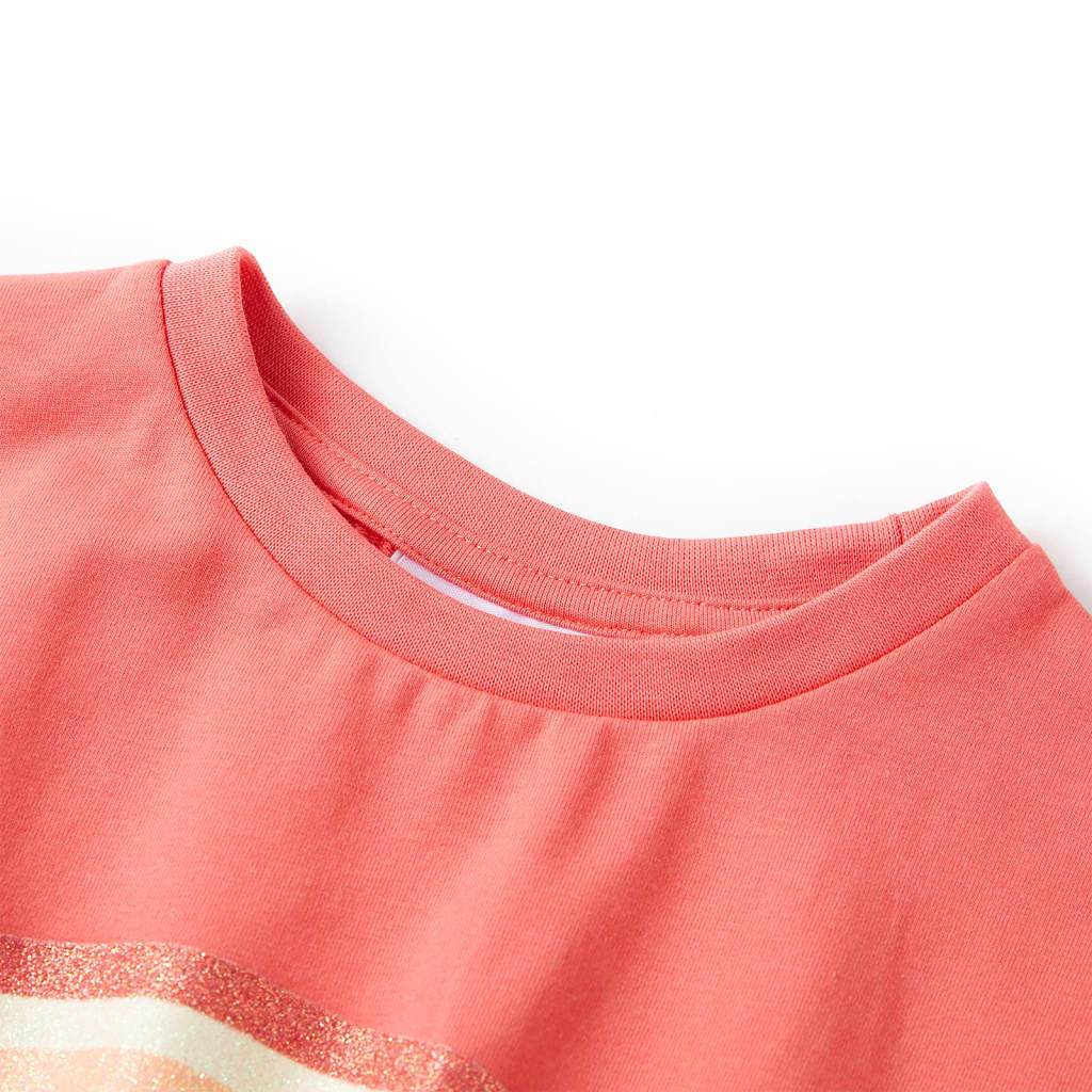 Kids' Dress with Drawstring Coral 92