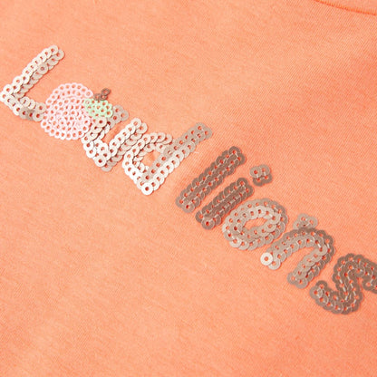 Kids' T-shirt with Cap Sleeves Neon Orange 104