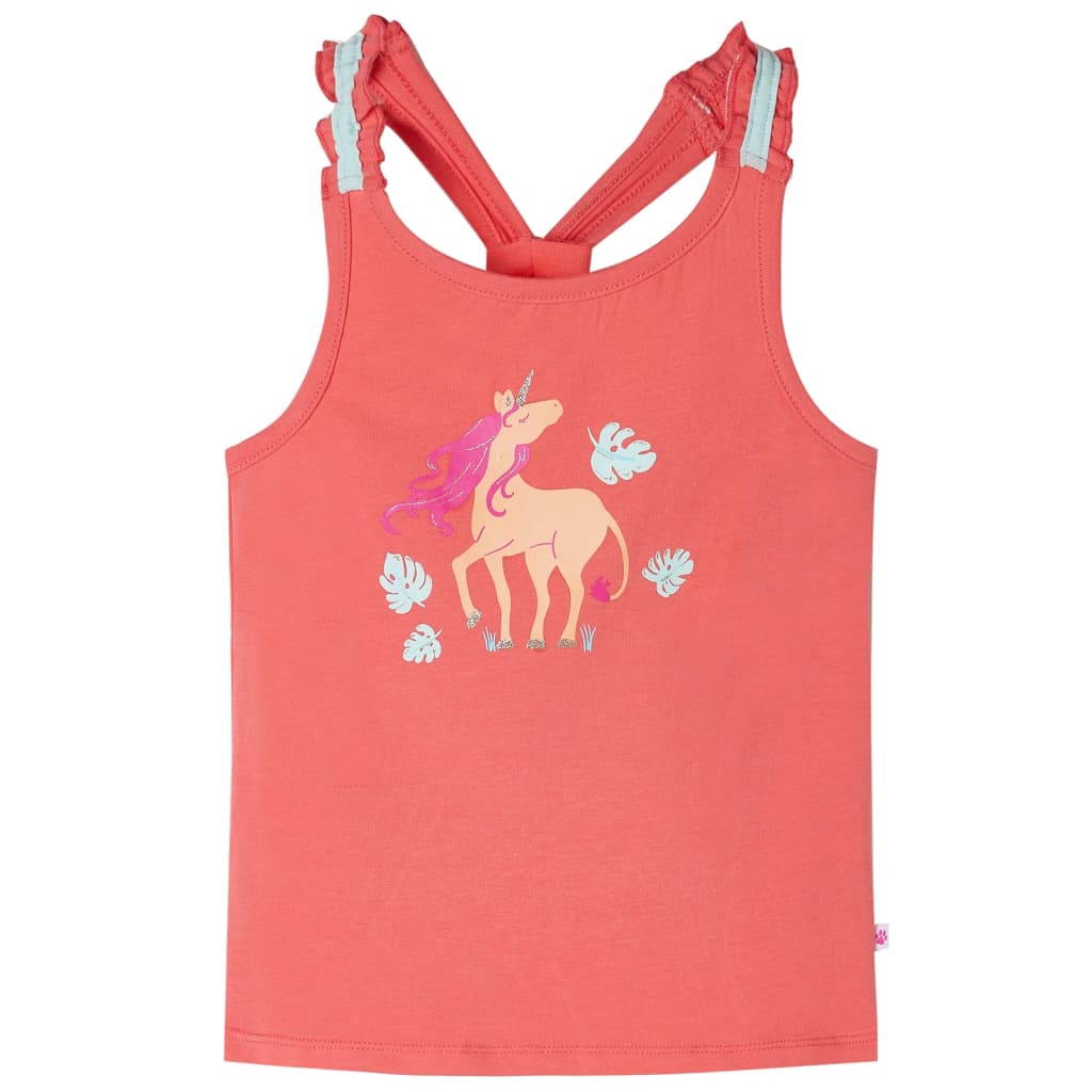 Kids' Tank Top Coral 128