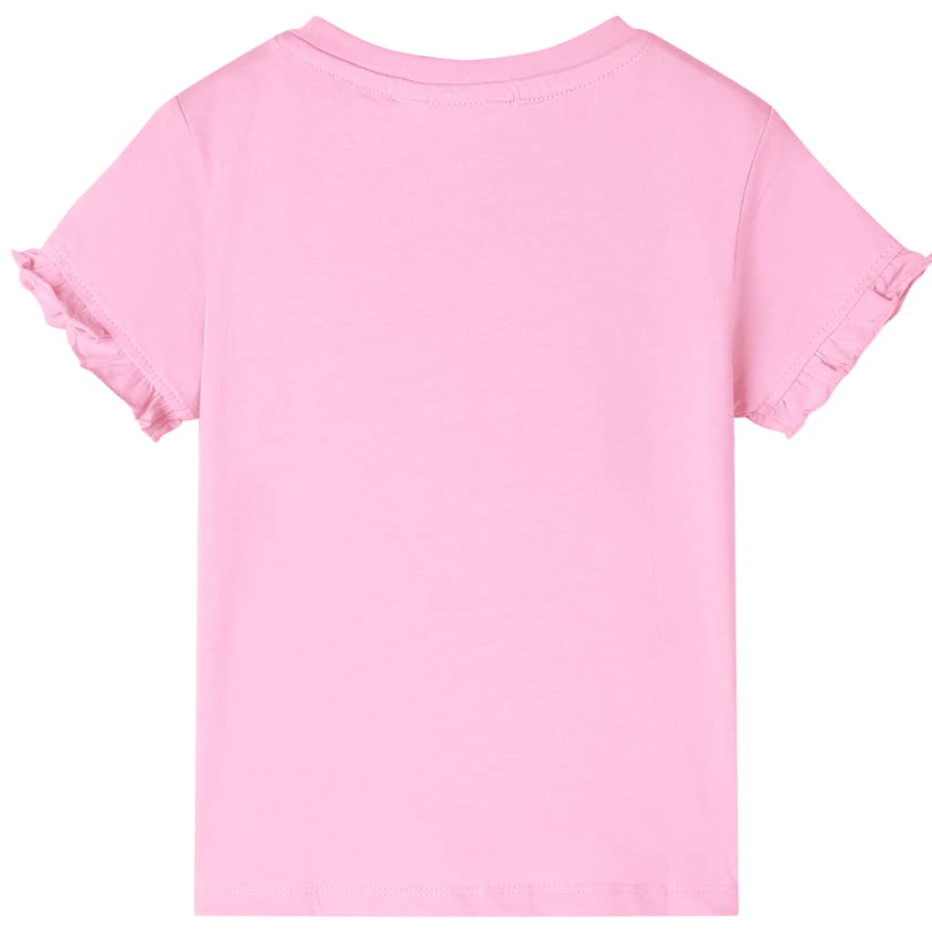 Kids' T-shirt with Short Sleeves Bright Pink 140