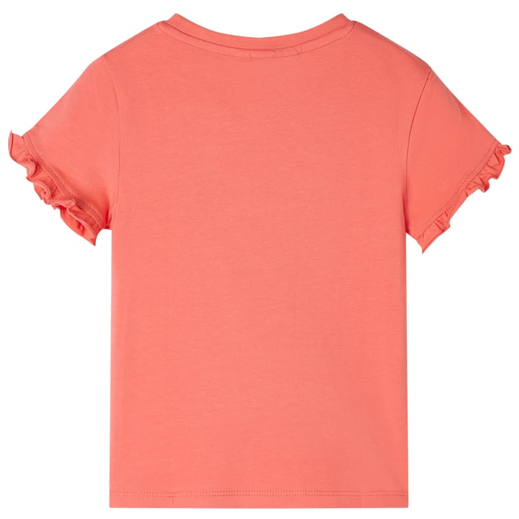 Kids' T-shirt with Short Sleeves Coral 92