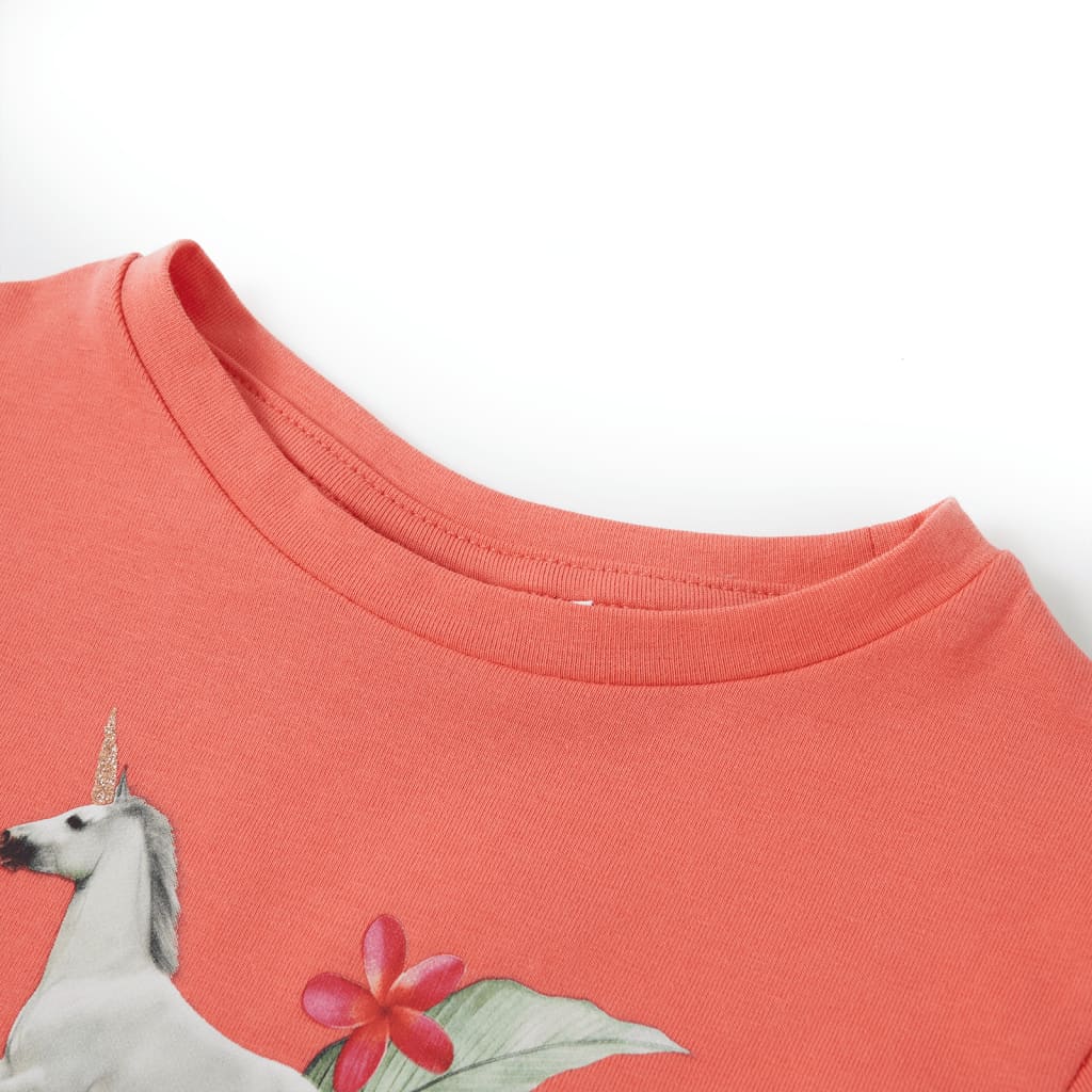 Kids' T-shirt with Short Sleeves Coral 92