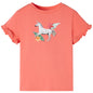 Kids' T-shirt with Short Sleeves Coral 104