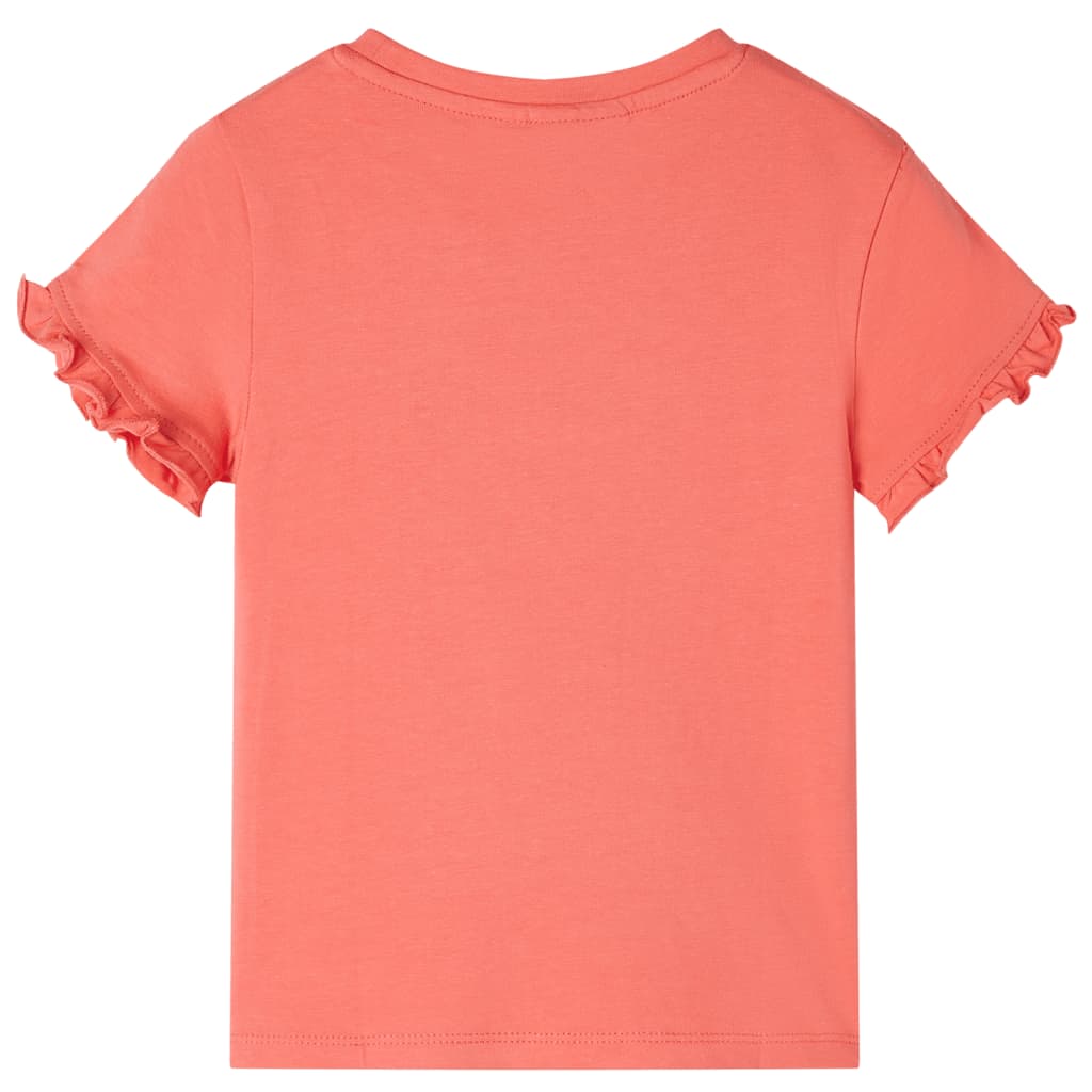 Kids' T-shirt with Short Sleeves Coral 104