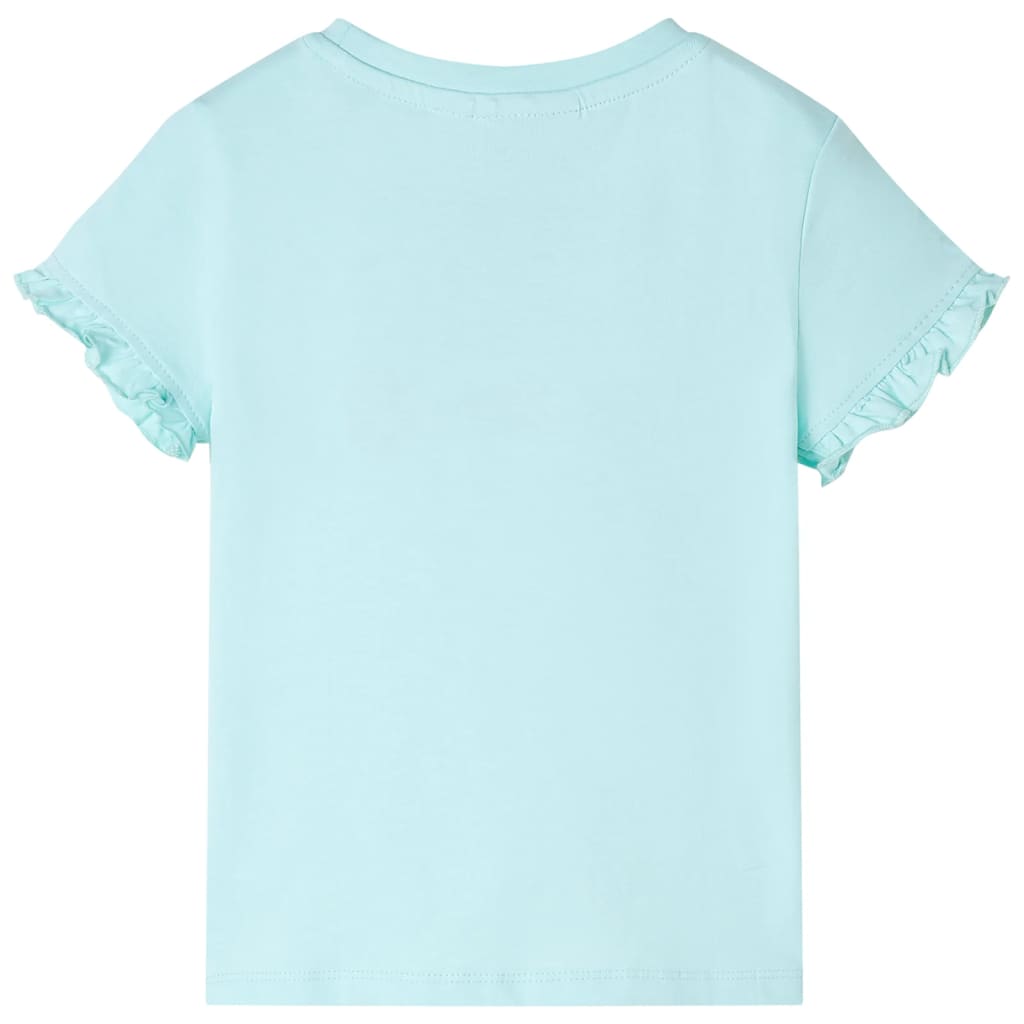 Kids' T-shirt with Short Sleeves Light Aqua 116