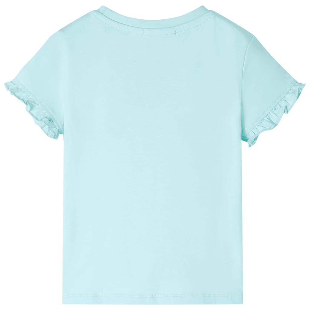 Kids' T-shirt with Short Sleeves Light Aqua 140