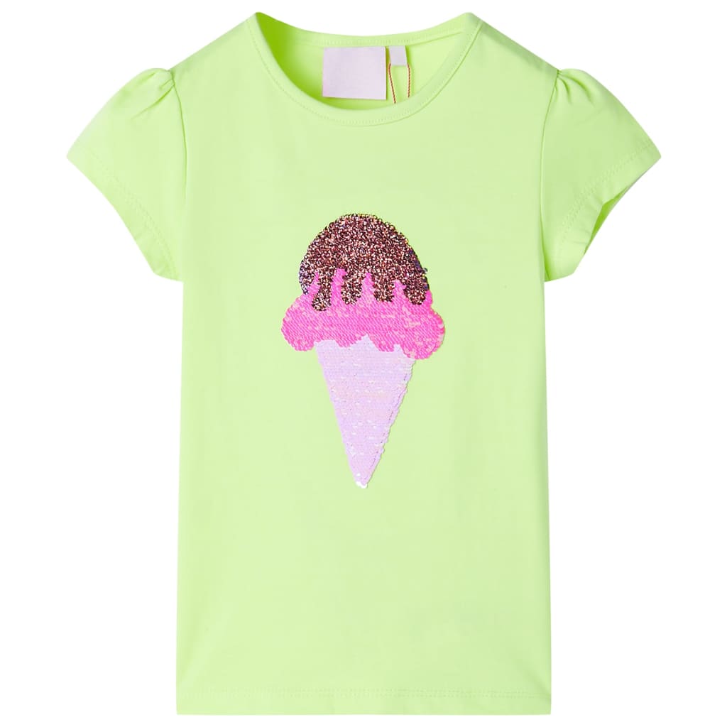 Kids' T-shirt Neon Yellow 92